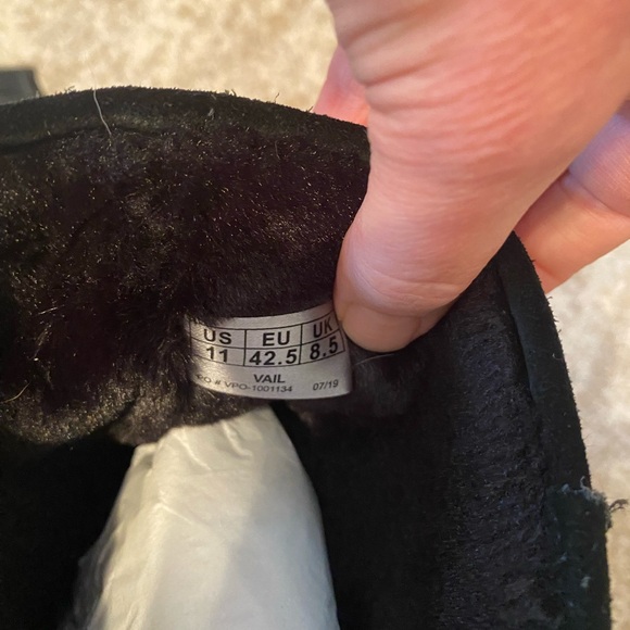 Suede winter boots (black) - Picture 2 of 8